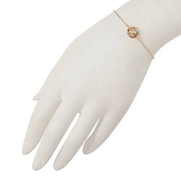 NWT Coach Signature Multicolor Crystal Slider Bracelet - Picture 4 of 4